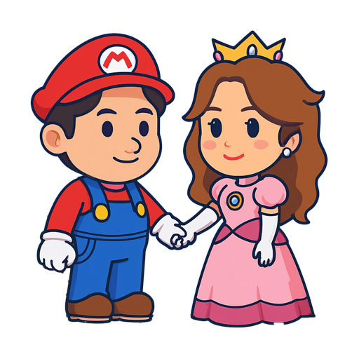 Mario and Peach